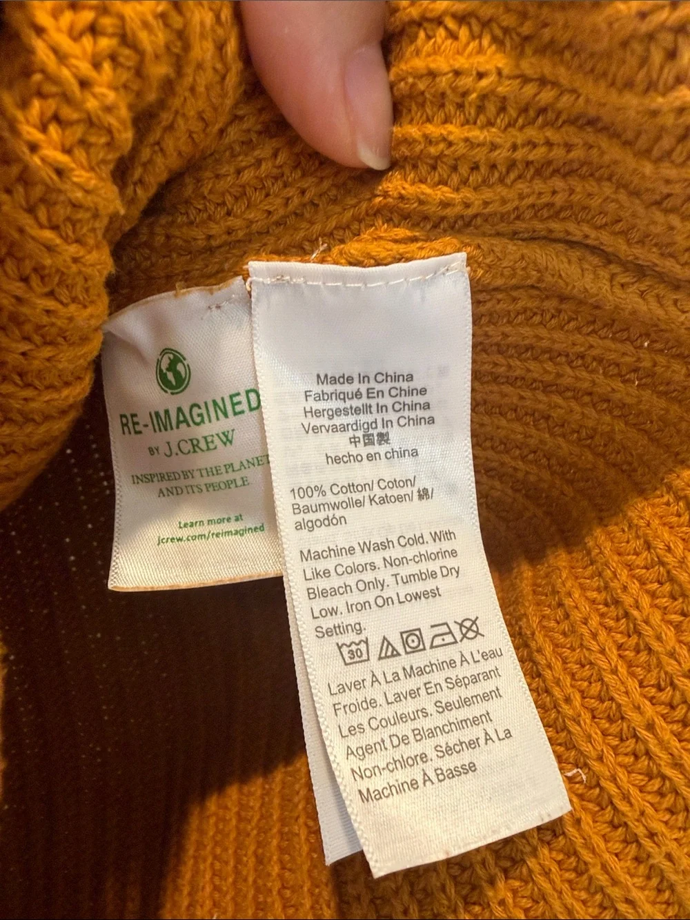 J. Crew V-Neck Pullover Sweater in Mustard